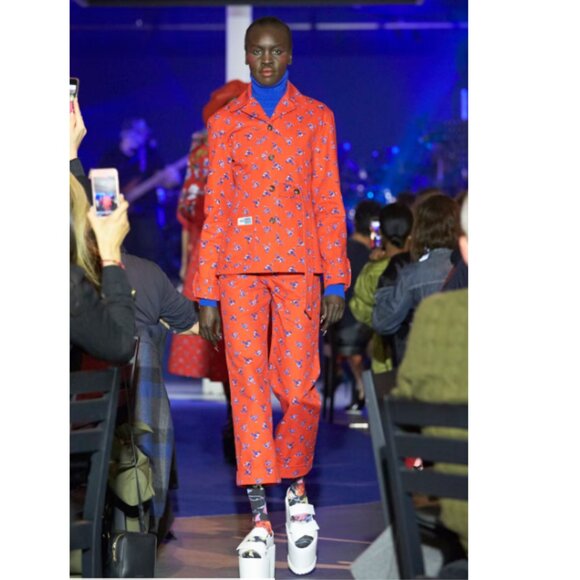 KENZO La Collection Memento No1 Floral-Print Button-front Trousers - Picture 2 of 15